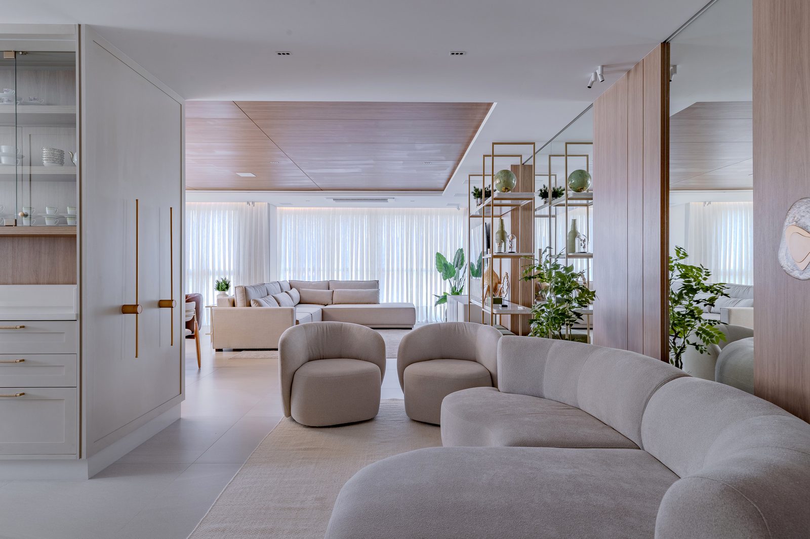 Ambiente residencial projetado pela AIMA Arquitetura e Interiores